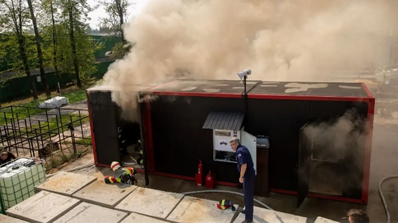 Огневой симулятор Феникс в работе